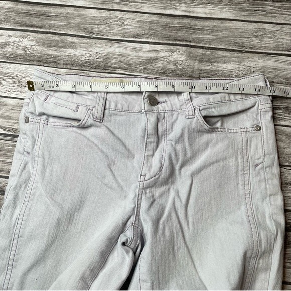 Pilcro and the Letterpress Tuxedo Seam Slim Straight Leg Jeans 27 Light Purple - Picture 10 of 12